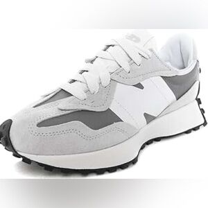 New Balance 327 Men 9 1/2 White and Gray Sneakers